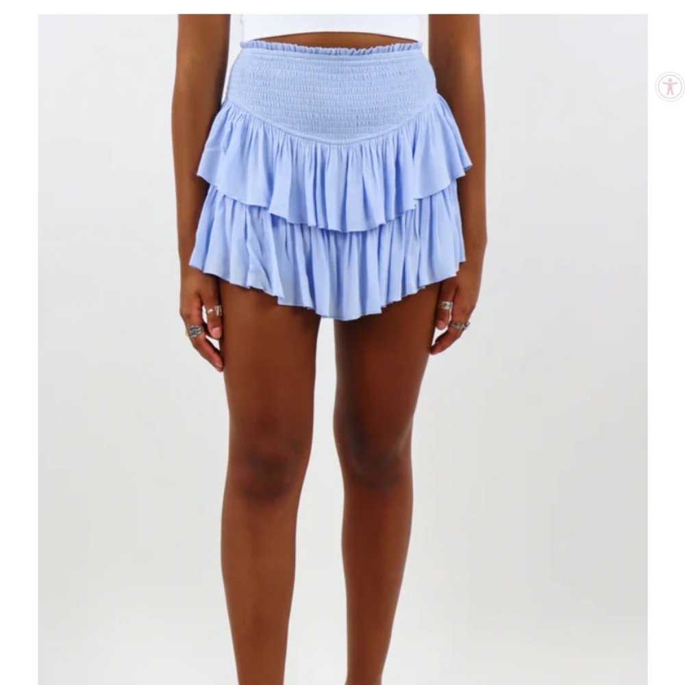 rock n rags light blue skirt